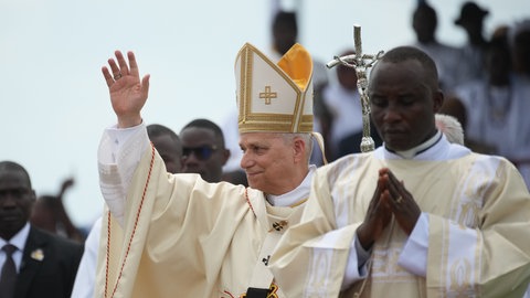 Der Papst bei seiner Afrika-Reise in Kamerun