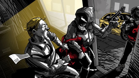 "Wir sind in der Tradition des bayerischen Bankräubers Theo Berger, und wir holen uns die Gerechtigkeit, um die wir alle beschissen werden." Kommissar Rosenberg weiß, was das heißt.