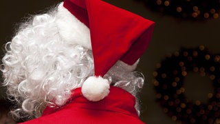 Weihnachtsmann von hinten