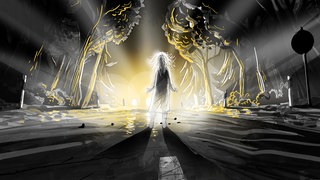 Grafik zum ARD Radio Tatort "Die weiße Frau"