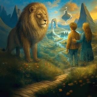 Podcast-Cover Narnia - Ein Löwe spricht mit zwei Kindern