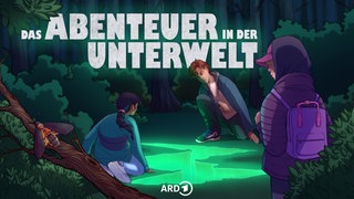 Illustration zum interaktiven Kinderhörspiel "Das Abenteuer in der Unetrwelt
