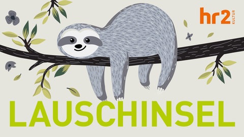 Ein Faultier liegt bequem auf einem Ast (Illustration)