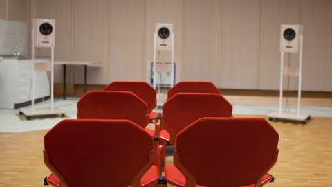 leere Stühle im Studio