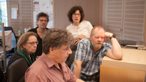 Die Karl-Sczuka-Preis-Jury 2019 im Studio