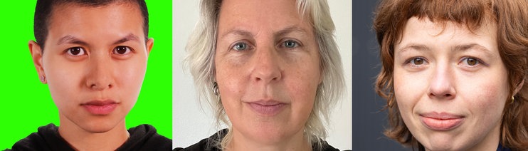 Karl-Sczuka-Preis 2024: Die Preisträgerinnen Maya Nguyen, Anna Friz, Antonia Beeskow (v.l.n.r.)