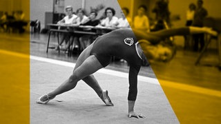 DDR-Turnerin Erika Zuchold (SC Leipzig) in Aktion am Boden bei den DDR-Turnmeisterschaften am 07.07.1968 in Halle