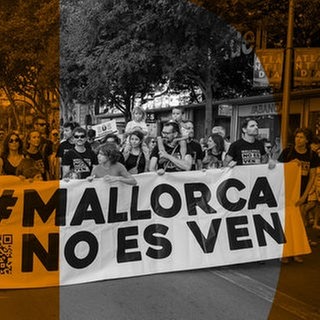 Demonstration gegen den Massentourismus die es je auf Mallorca gab. Die Polizei spricht von 20.000 Teilnehmern, der Veranstalter von 50.000. Palma, Mallorca. 21.07.2024