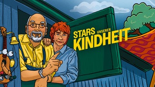 Podcastcover Stars unserer Kindheit: Peter Lustig & Elfie Donnely