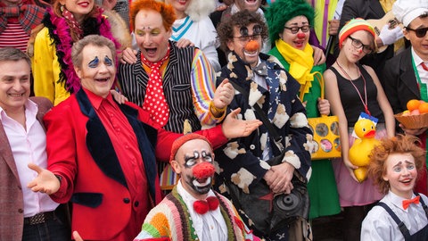 Menschen mit Clowsnase bei Humorina in Odessa