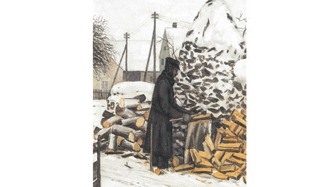 Bild von Jakob Bräckle - Holzspalter von 1929