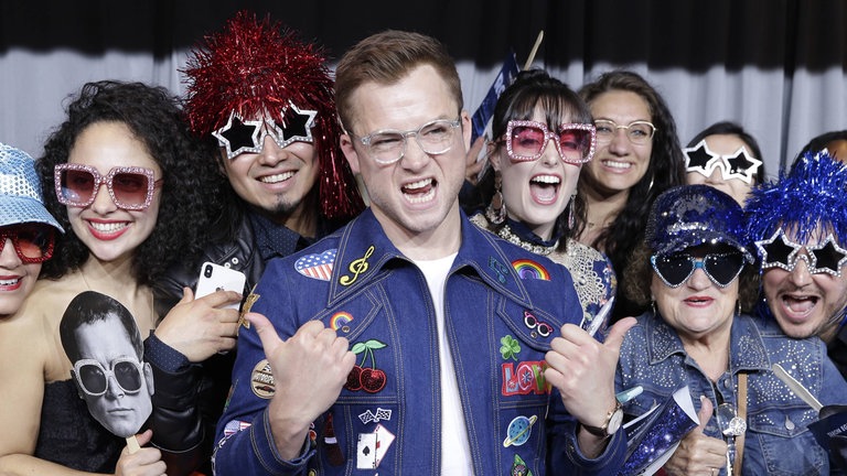 Taron Egerton bei der Premiere zu seinem Film "Rocketman", 2019, in New York