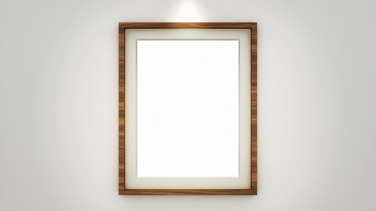  Leerer Bildrahmen. Symbolfoto.