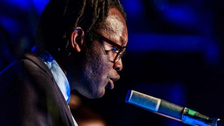 Mit Fiston Mwanza Mujila war auch ein Schriftsteller beim NEWJazz Meeting dabei.