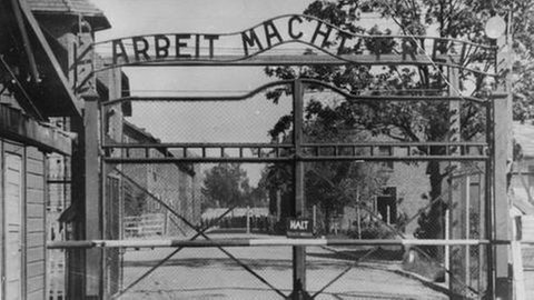 Haupttor des Nazi-Todeslagers Auschwitz