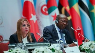 Die türkische Handelsministerin Ruhsar Pekcan am 11. Oktober 2018 bei einem Ministertreffen im Rahmen des zweiten türkisch-afrikanischen Wirtschaftsforums in Istanbul