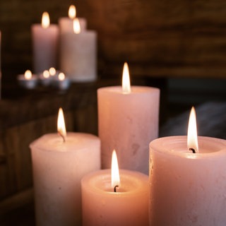 Brennende Kerzen