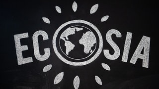 Logo der Suchmaschine Ecosia