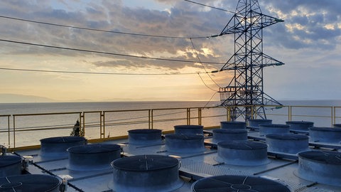 Das KivuWatt-Kraftwerk in Kibuye am Lake Kivu (Kivu-See)