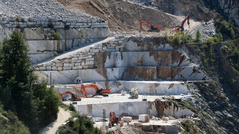 Marmorabbau bei Carrara
