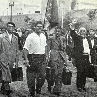 19.07.1936  die Feier der Volksolympiade in Barcelona