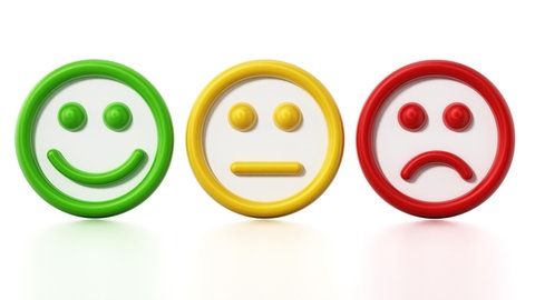 3 Smileys: lachend - neutral - verärgert: Satire spaltet seit jeher, die Eigenheiten des Internets sorgen dafür, dass es oft schwer ist, Ironie und Humor zu erkennen.