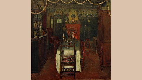 Diele aus meinem Haus  Barkenhoffdiele, 1906, Heinrich Vogeler