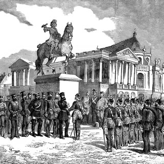 Verteilung von eisernen Kreuzen in Versailles