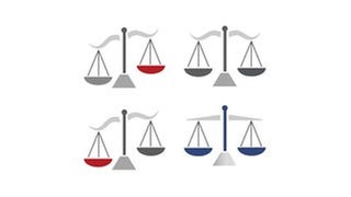Waage als Symbol für Recht und Gesetz: Auch in Deutschland gibt es Fehlurteile. Die Hürden für die Wiederaufnahme eines abgeschlossenen Strafverfahrens sind jedoch sehr hoch gesetzt. Die Richter wollten Recht behalten, sagen Kritiker.