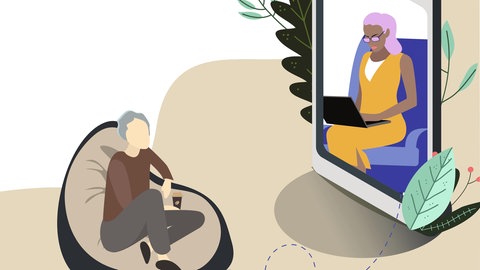 Psychotherapie online per App vom Sofa aus: Wer an Depressionen oder Ängsten leidet, muss oft lange auf einen Therapieplatz warten. Online-Anbieter wie selfapy, HelloBetter oder mentalis versuchen, diese Lücken mit digitalen Psychotherapien am Smartphone oder auf dem Laptop zu füllen. 