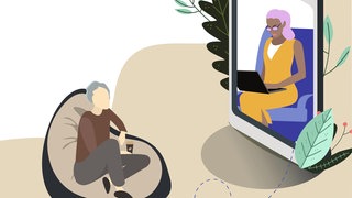 Psychotherapie online per App vom Sofa aus: Wer an Depressionen oder Ängsten leidet, muss oft lange auf einen Therapieplatz warten. Online-Anbieter wie selfapy, HelloBetter oder mentalis versuchen, diese Lücken mit digitalen Psychotherapien am Smartphone oder auf dem Laptop zu füllen. 