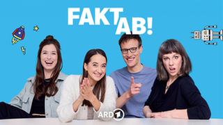Das Podcastbild von "Fakt ab! Eine Woche Wissenschaft" mit Julia Nestlen, Sina Kürtz und Aeneas Rooch