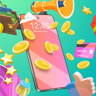 Illustration "Online-Shopping" mit Smartphone, Geld, Kreditkarte, Einkaufstasche, Geschenk, Münzen: Lange prägten Otto-Katalog, schrille TV-Clips und Schnäppchenpreise, wie wir einkaufen. TikTok und E-Commerce bringen nun frischen Wind in unsere Konsumgewohnheiten. Mit Erfolg?