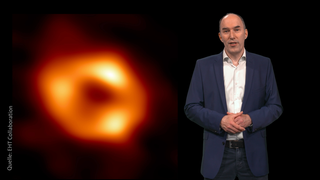 Uwe Gradwohl von der SWR-Wissenschaftsredaktion erklärt, wie das Bild des Schwarzen Lochs im Zentrum der Milchstraße entstehen konnte.