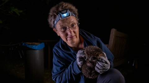 Die Igelexpertin Dr. Anne Berger vom Leibniz-IZW will Mähroboter sicher für Igel machen.