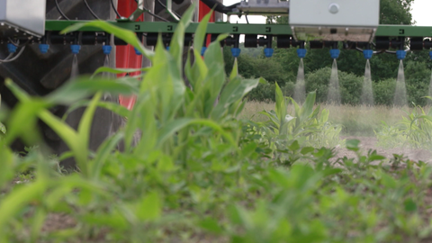 KI im konventionellen Anbau: Intelligente Düsen spritzen nur störende Unkräuter auf dem Acker. So könnte Künstliche Intelligenz die Artenvielfalt in der Landwirtschaft erhöhen.