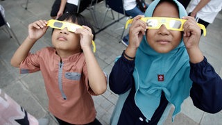 Totale Sonnenfinsternis in USA und Mexiko. In Deutschland gabe es die letzte im Jahr 1999.