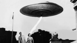 Szene aus dem Film "Earth vs. the Flying Saucers"