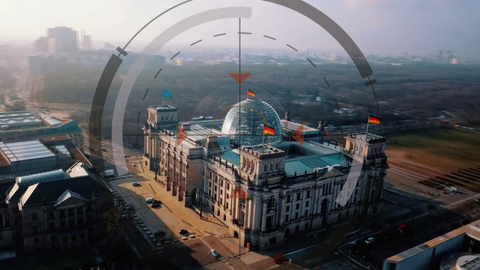 Zielfernrohr über Reichstag