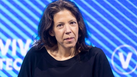 Die französische Unternehmerin Hélène Huby bei der Startup-Messe Viva-Tech