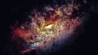 Galaxie im Weltall - Raumfahrt-Missionen könnten auch 2024 neue Erkenntnisse über den Kosmos liefern.