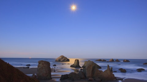 Ebbe am Bandon Beach in OrgegonUSA