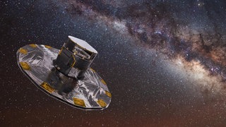 Darstellung von Gaia bei der Kartierung der Sterne in der Milchstaße