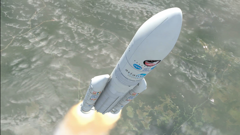 Bild einer startenden Ariane 5 Rakete