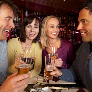 Menschen, Freunde, Alkohol, Bar