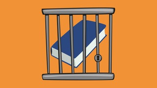 Buch hinter Gittern (Symbolbild): Verwüstete Buchregale in Bibliotheken, rechte Demonstranten, die Lesungen stören, politisch motivierte Buchverbote – Fachleute sprechen von einem neuen Kulturkampf gegen die Literatur. Wie reagiert die Buchbranche?