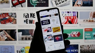 Verschiedene Themenbilder zu  Fake News