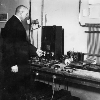 Tontechnik im Vox-Haus Berlin 1924