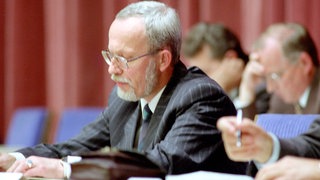 DDR-Ministerpräsident Lothar de Maiziere während der Debatte zum Einigungsvertrag