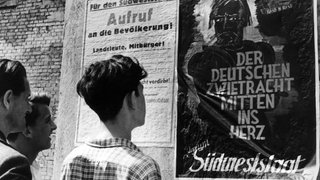 Wahlplakat der Südweststaatler für die Wahl zur Entstehung des neuen Südweststaats (undatiertes Archivbild)